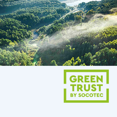 Logo greentrust con bosco